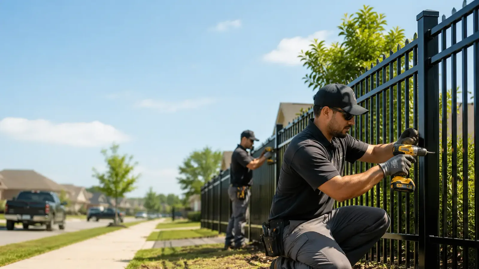 Metal Fence Installation in White Plains, GA